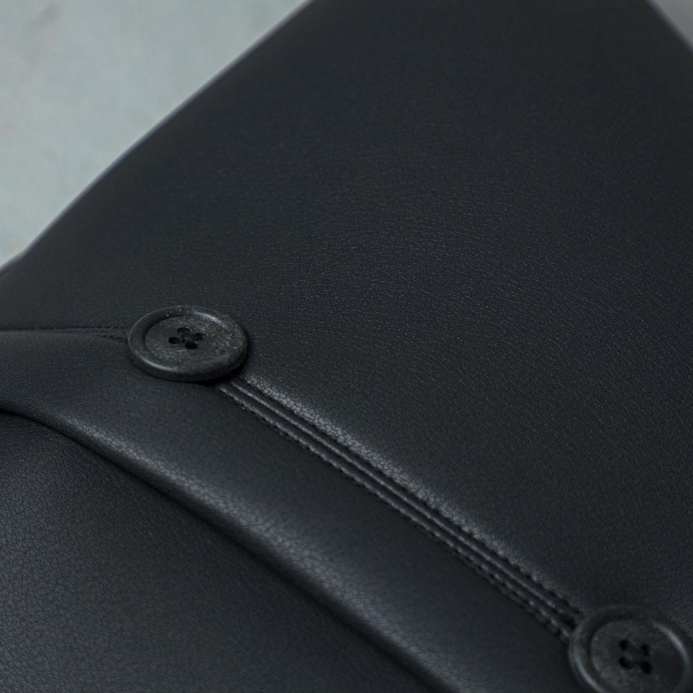 Cushion / Leatherlike - Black